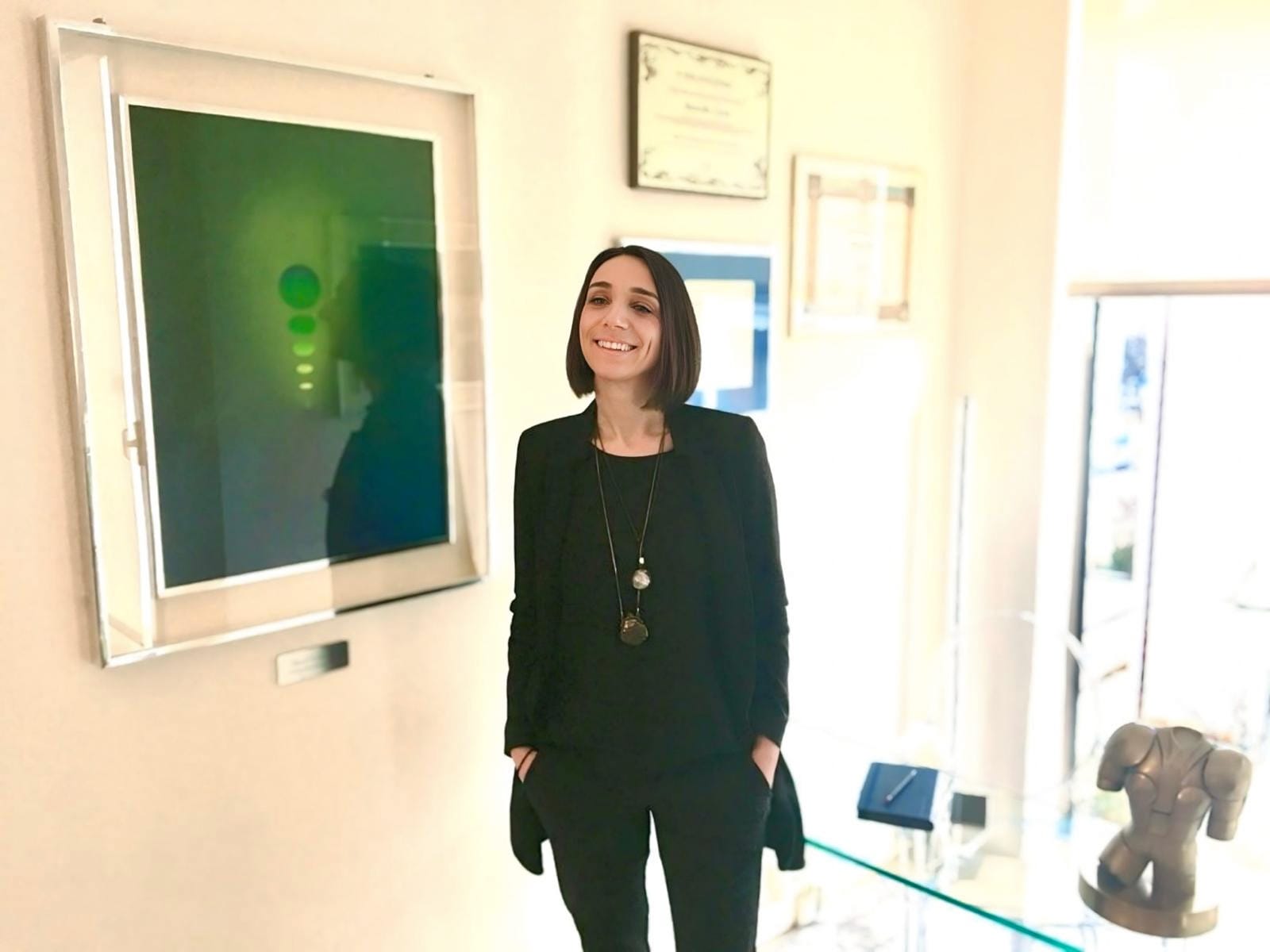 Marcella Caria in studio Carpi